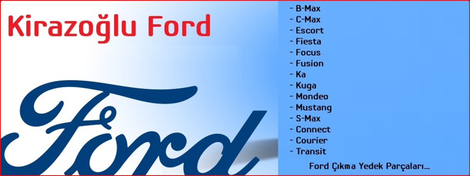 ford çıkma parça